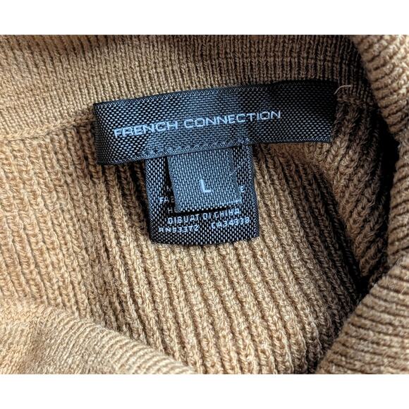 French Connection Baby Soft Ribbed Cowl Knit Pullover Sweater - Picture 3 of 11